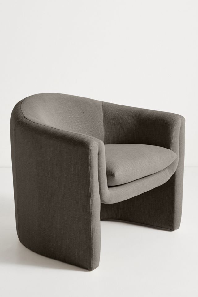 Valencia Linen Sculptural Chair #1