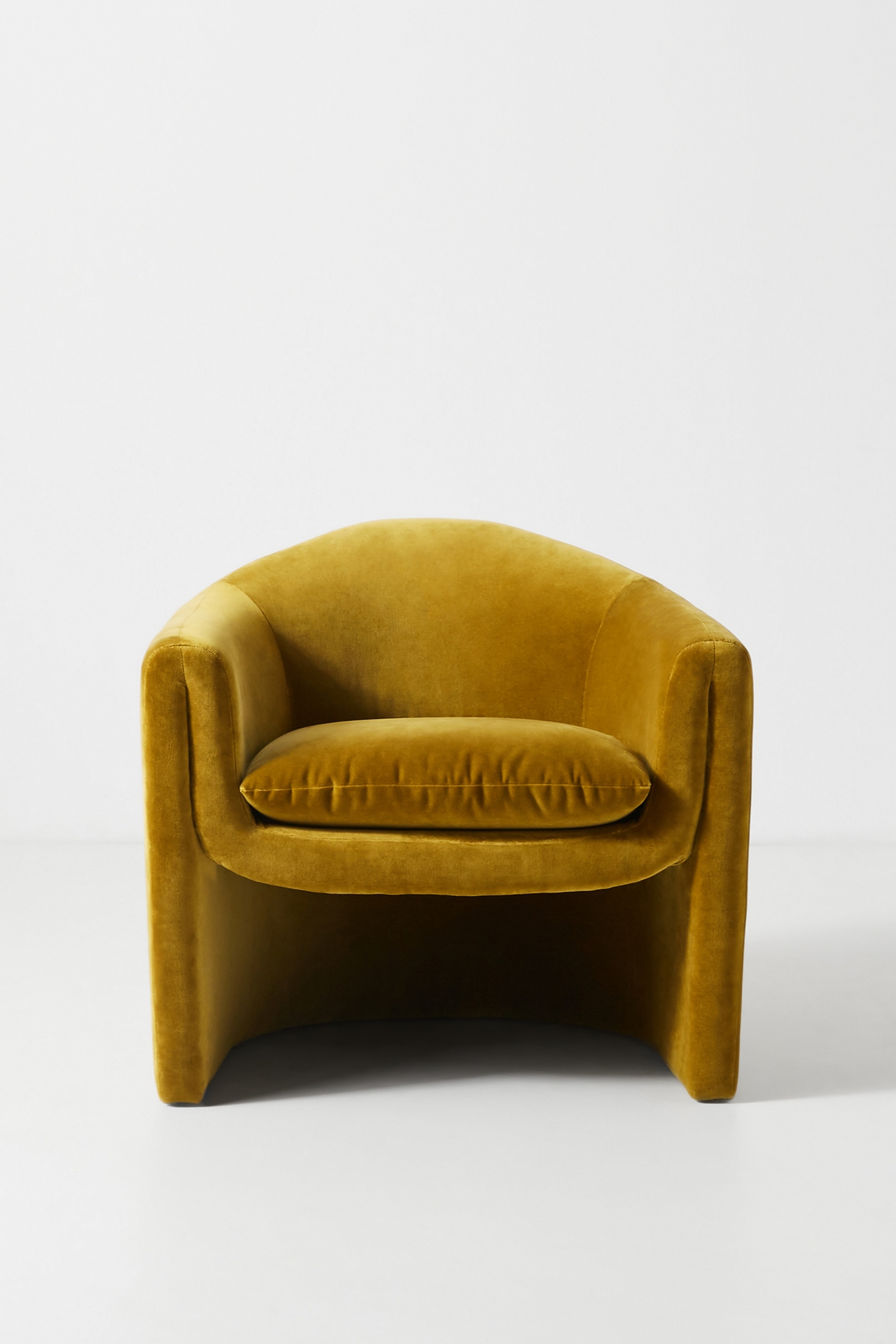 Anthropologie Velvet Sculptural Chair Bethesda Row