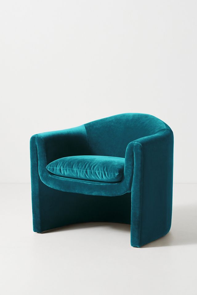 Anthropologie discount velvet chair