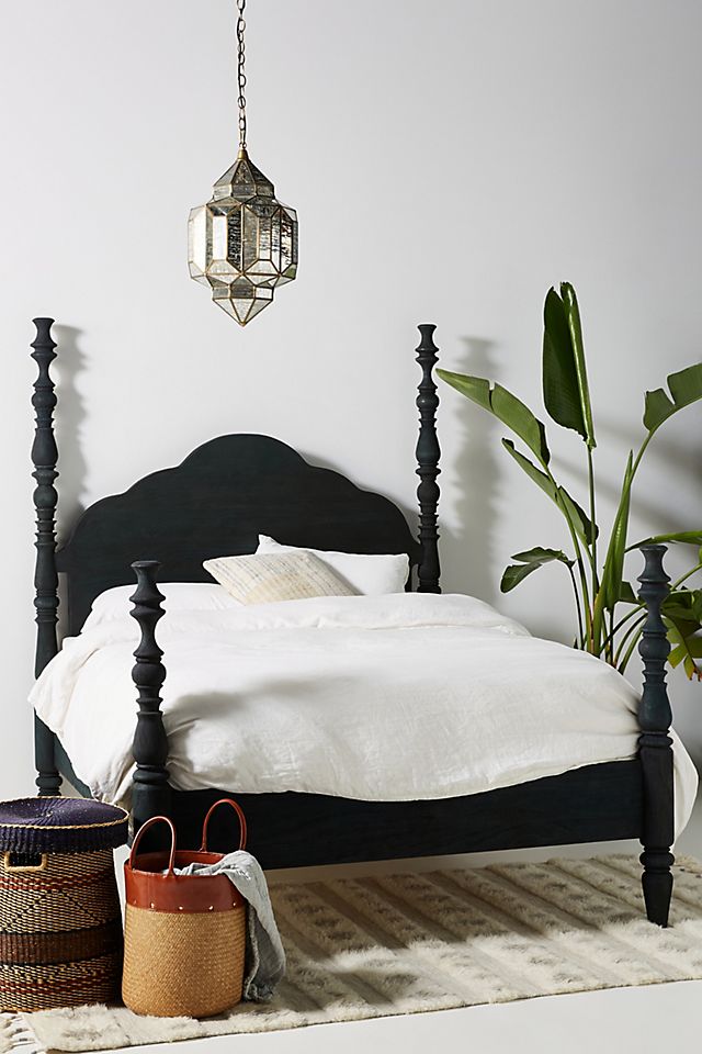 Rosalie Four Poster Bed Anthropologie, Black King Size Four Poster Bed