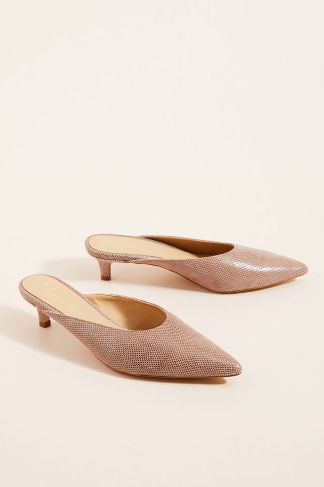 Jenny Kitten-Heeled Mules #1