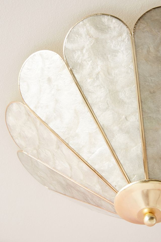 Daisy Capiz Flush Mount #2