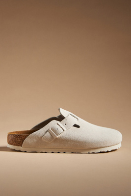 Birkenstock Boston Clogs In White