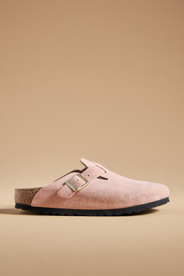 Birkenstock Boston Clogs In Pink