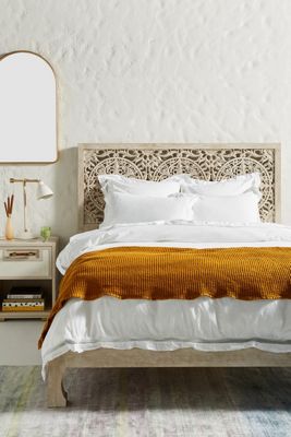 Washed Percale Clementine Duvet Set