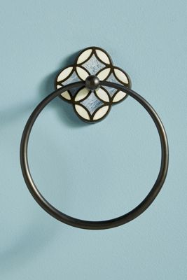 Aleah Inlay Towel Ring