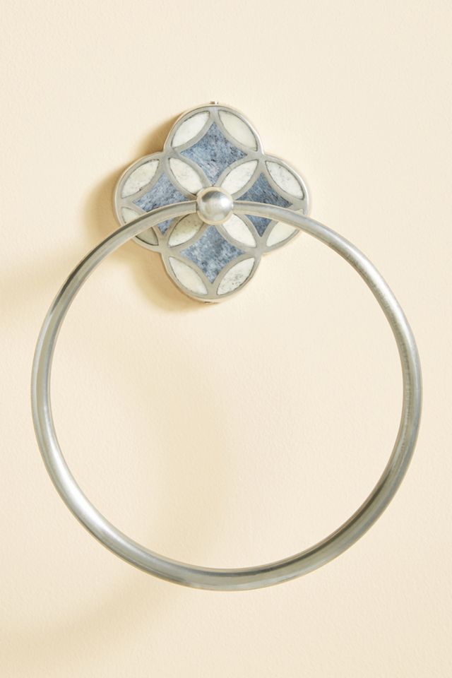 Aleah Inlay Towel Ring #1