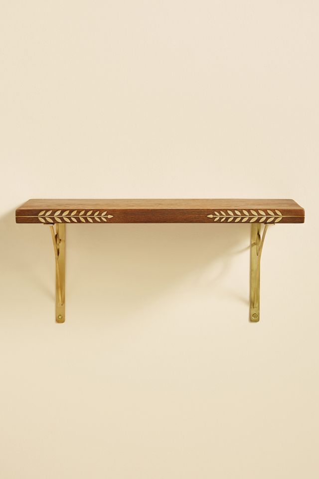 Willow Brass Inlay Shelf #1