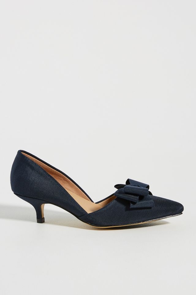 All Black Bow Heels | Anthropologie