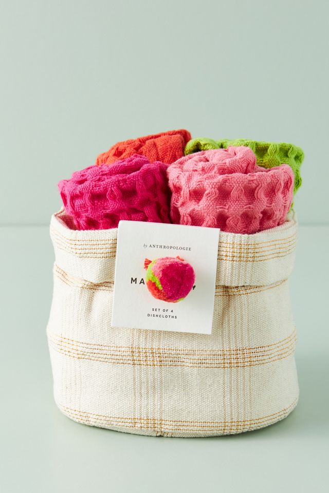 Market Waffle Dishcloths, Set of 4 #1