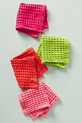 Market Waffle Dishcloths, Set of 4
