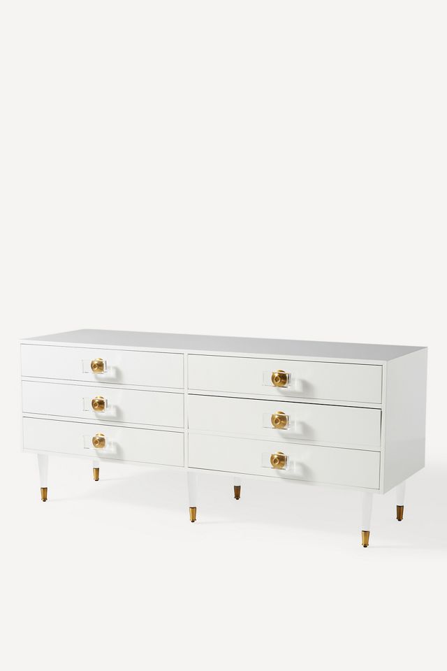 Lacquered Regency Six-Drawer Dresser #2