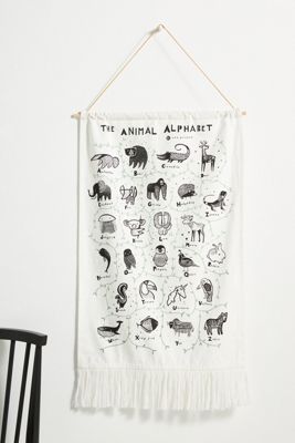 The Animal Alphabet Kids Wall Hanging