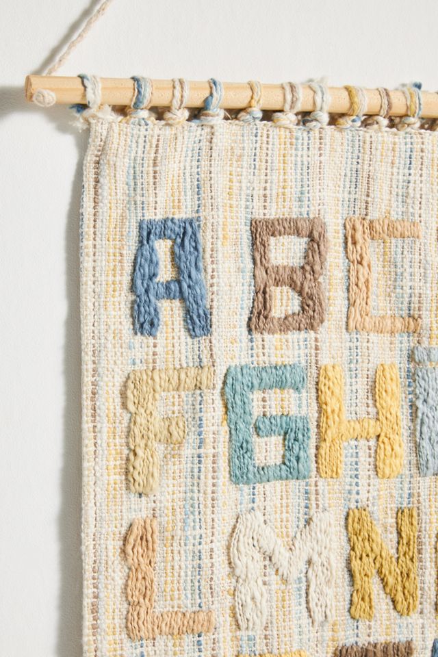 Emboidered Alphabet Wall Hanging #2