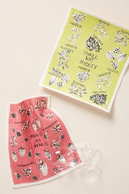 Superfoods Swedish Dishcloths, Set of 2