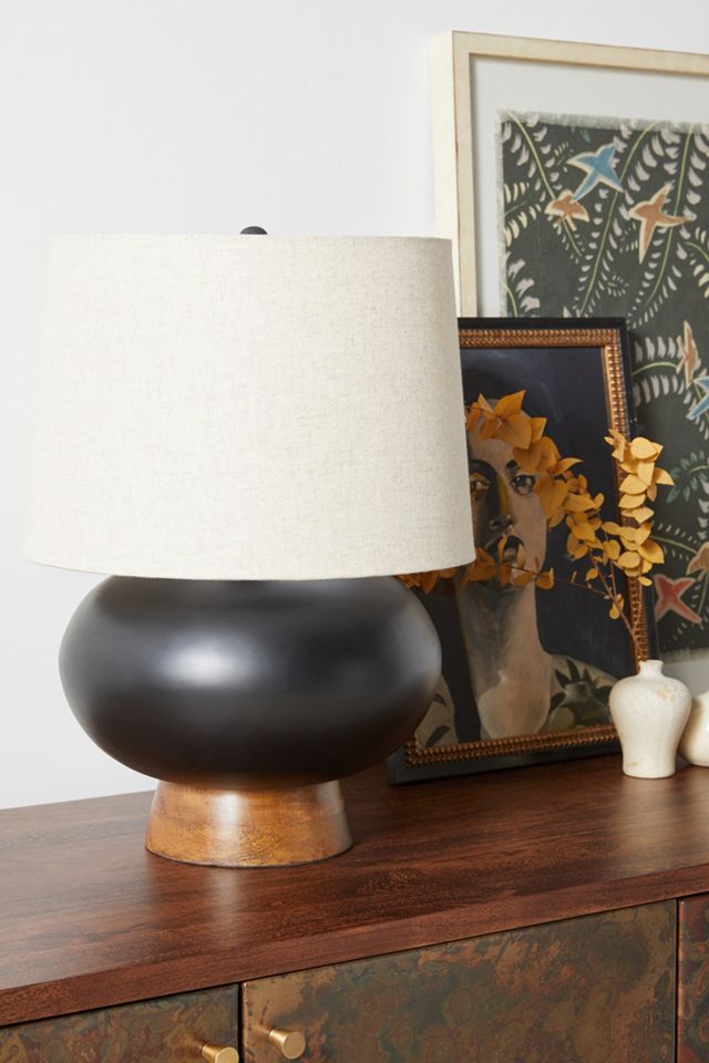 Cait Wooden Table Lamp #1