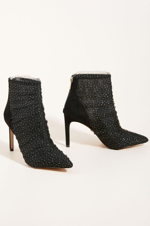 Sam Edelman Farren Glitter Mesh Boots #1
