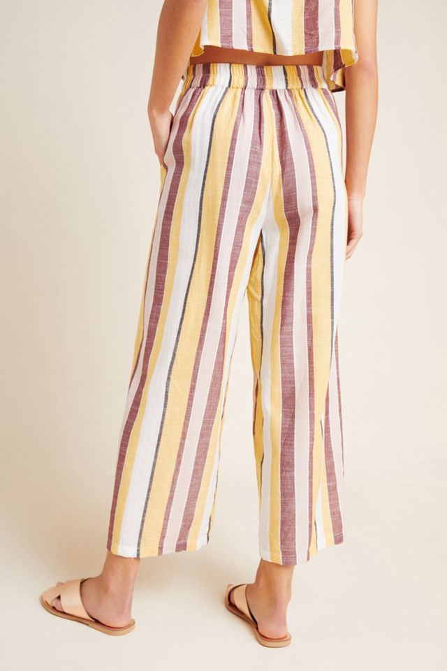 Seafolly Talia Striped Cropped Pants #1