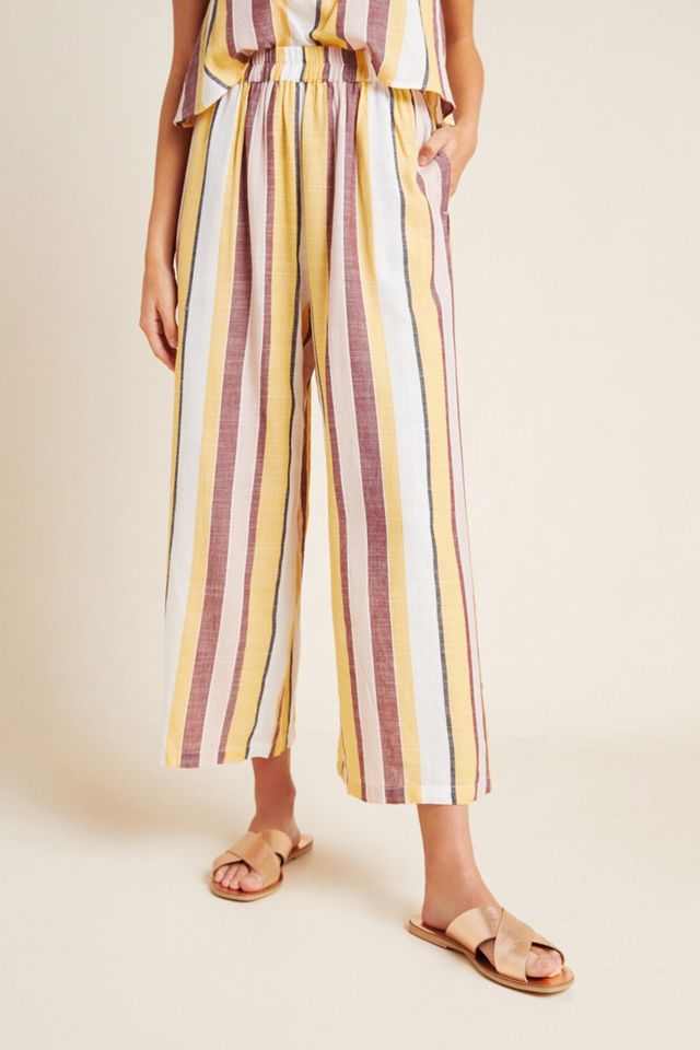 Seafolly Talia Striped Cropped Pants #3