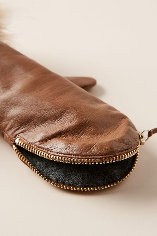 Faux Fur Cuff Mittens #1