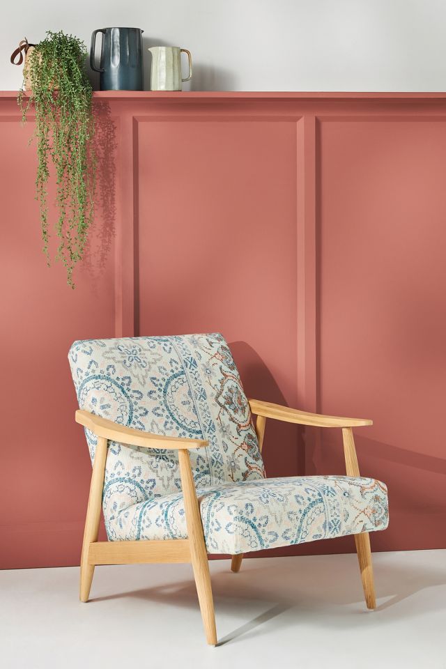 Rug printed best sale accent chair