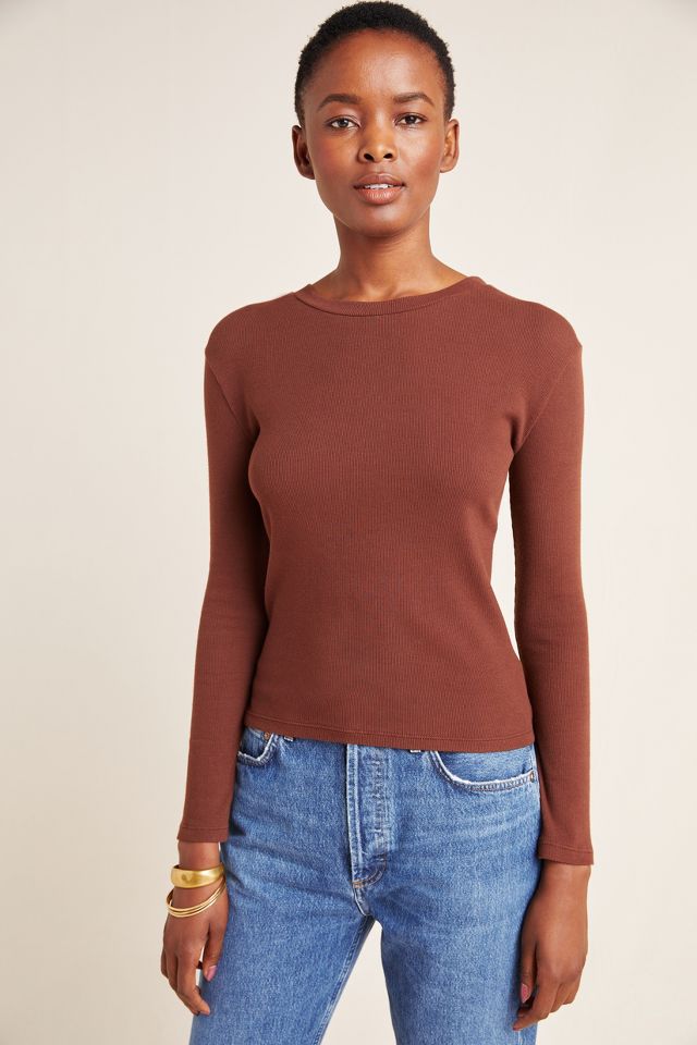 AGOLDE Caitlin Ribbed Pullover Anthropologie