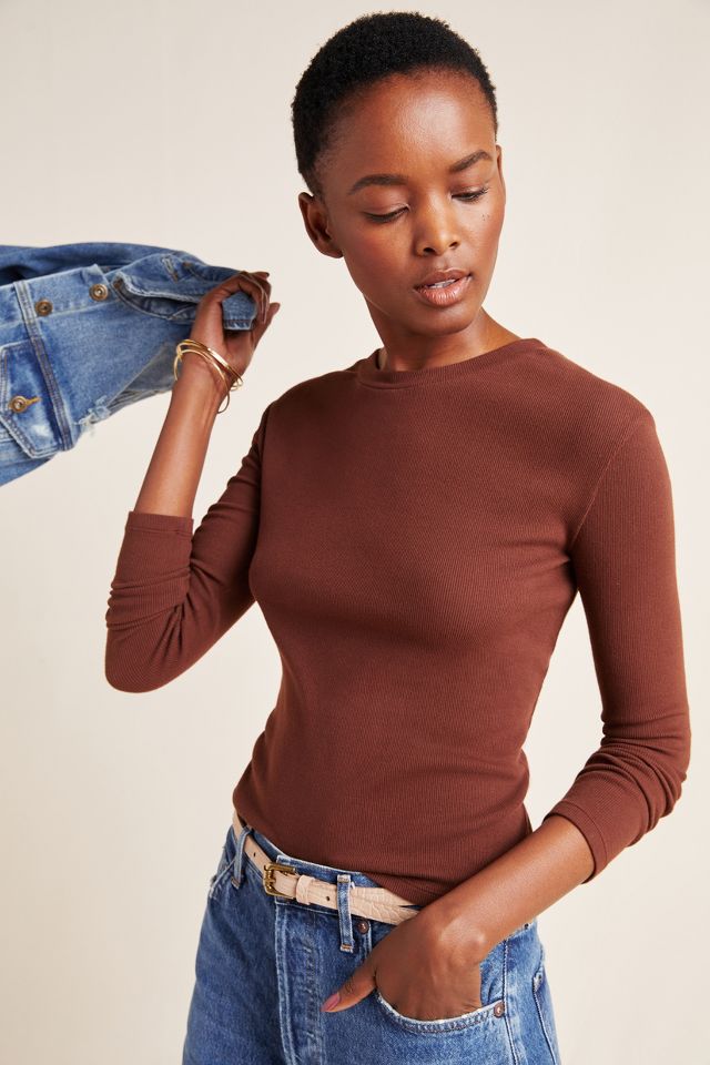 AGOLDE Caitlin Ribbed Pullover Anthropologie