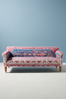 Anthropologie velvet deals sofa