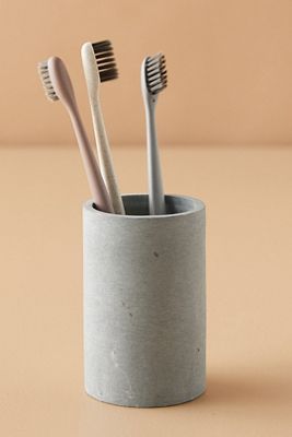 Gray Soapstone Bathroom Tumbler