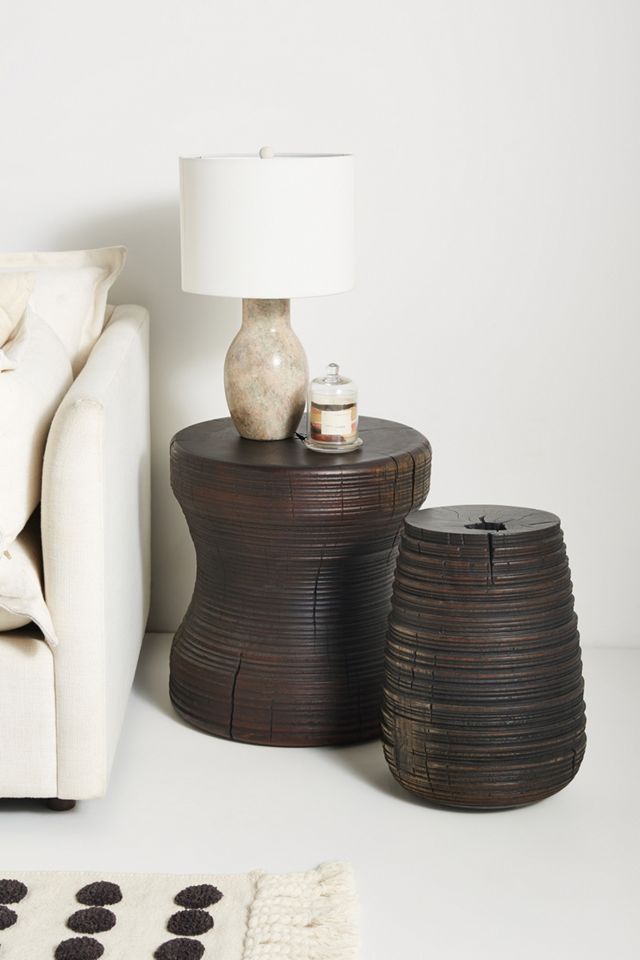 Rosewood Stump Side Table #4