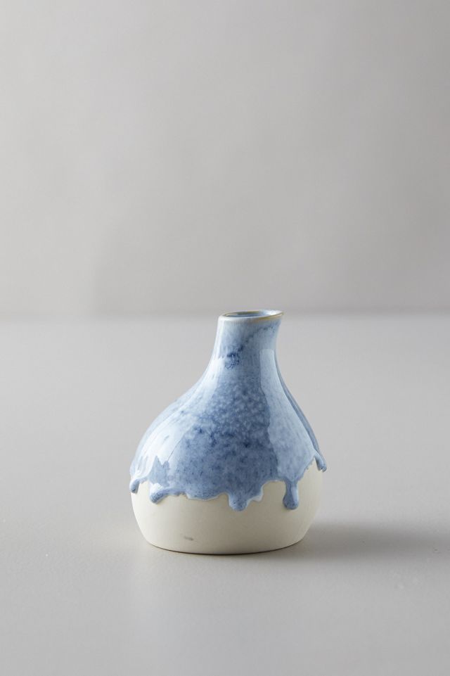 Ceramic Color Drip Bud Vase #1