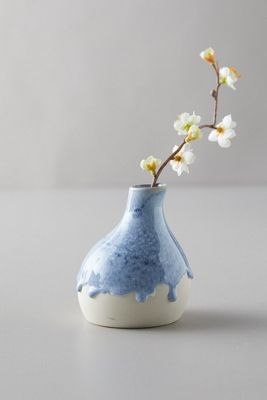 Ceramic Color Drip Bud Vase