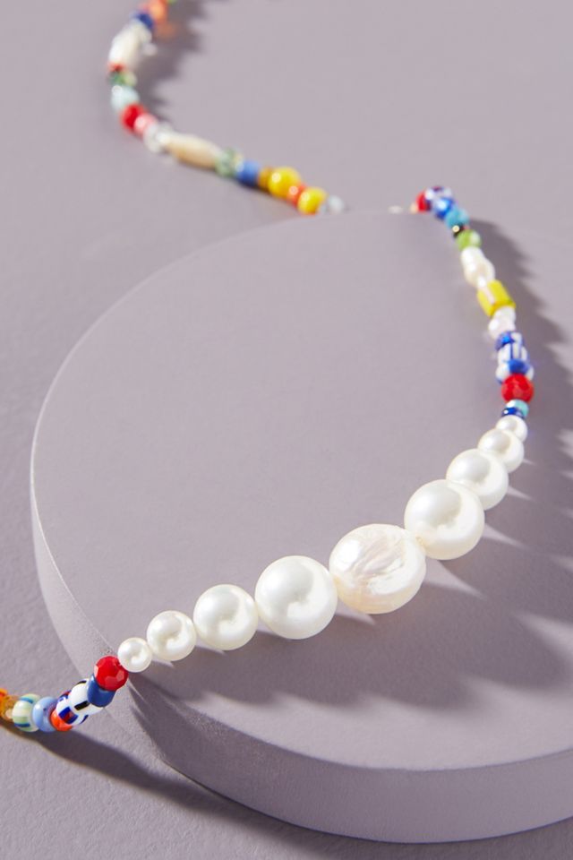 Luiny Rainbow Pearl Necklace #1