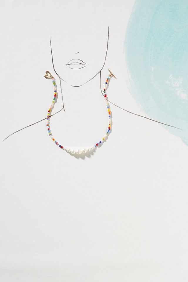 Luiny Rainbow Pearl Necklace #2