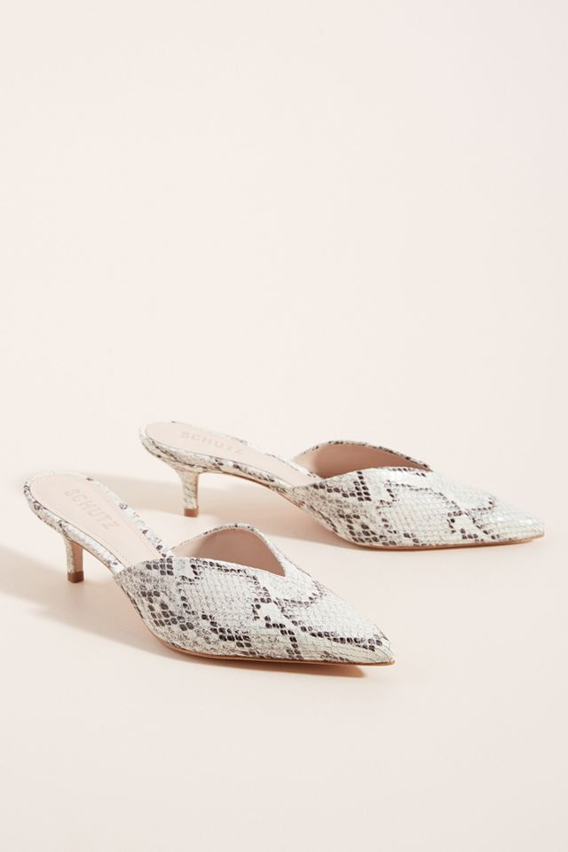 Schutz Danica Kitten-Heeled Mules #1
