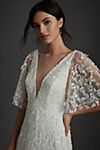 Jenny by Jenny Yoo Lourdes V-Neck Convertible-Sleeve Lace Wedding Gown #4