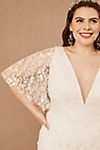 Jenny by Jenny Yoo Lourdes V-Neck Convertible-Sleeve Lace Wedding Gown #9