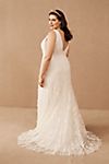 Jenny by Jenny Yoo Lourdes V-Neck Convertible-Sleeve Lace Wedding Gown #11