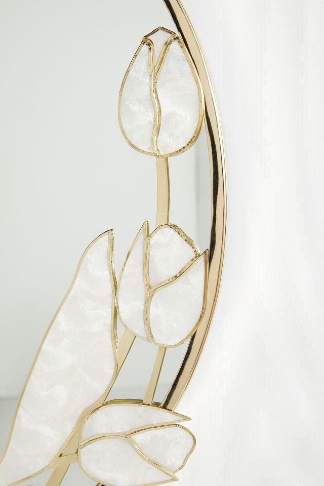 Capiz Tulip Mirror | AnthroLiving