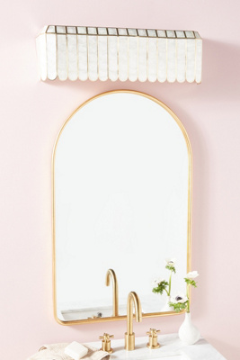 Madelyn Capiz Faceted Vanity Sconce - Thumbnail 3