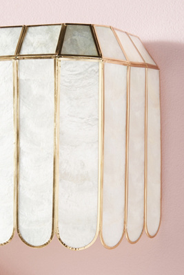 Madelyn Capiz Faceted Vanity Sconce