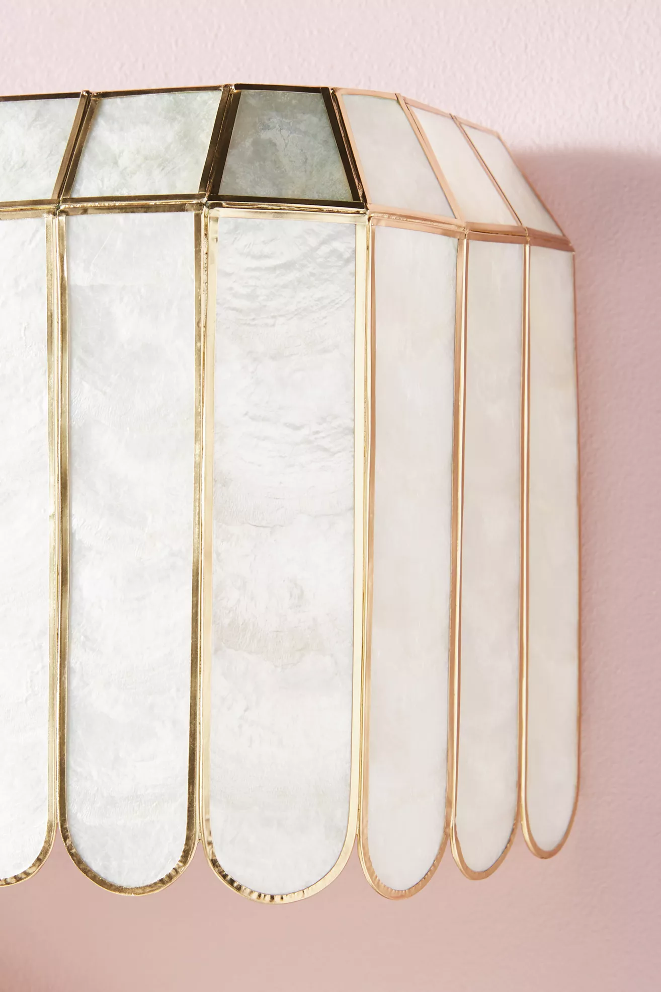 Madelyn Capiz Faceted Vanity Sconce - thumbnail 3
