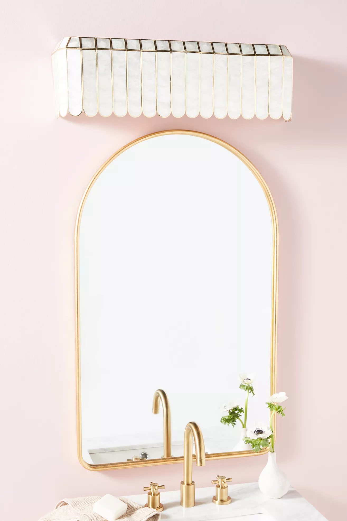 Madelyn Capiz Faceted Vanity Sconce - thumbnail 2