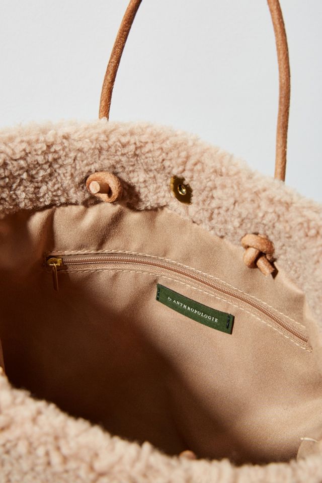 Teddy Sherpa Tote Bag | Anthropologie