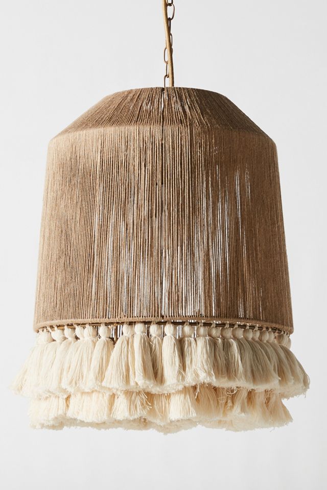 Rara Tall Jute Pendant #2