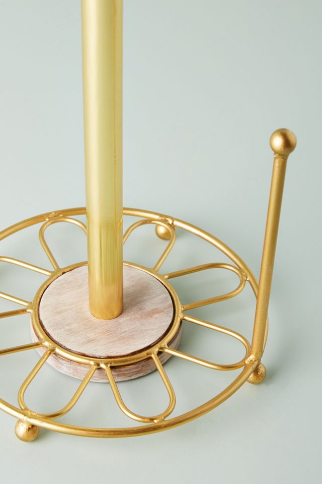 Gold Wire Paper Towel Holder #1