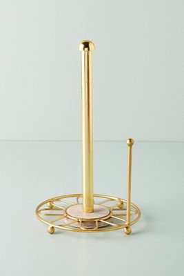 Gold Wire Paper Towel Holder