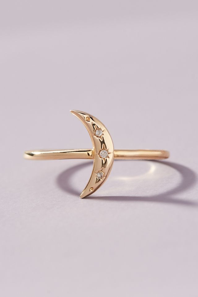 Crescent Moon Ring #1