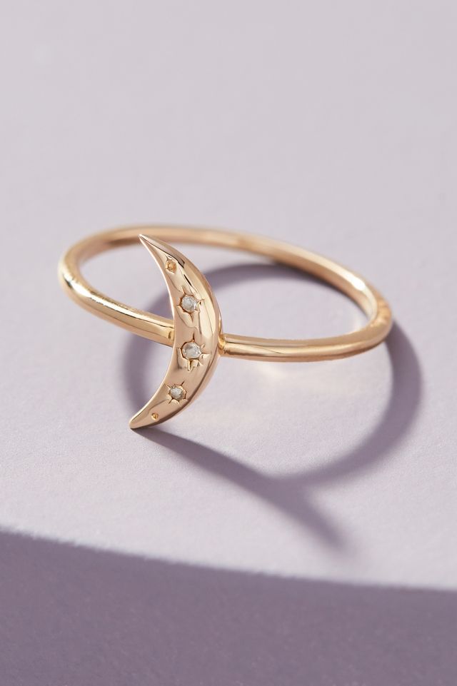 Crescent Moon Ring