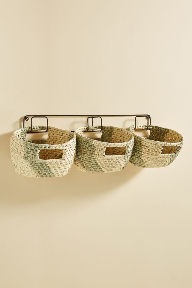 Handwoven Hanging Baskets, Set of 3 #2